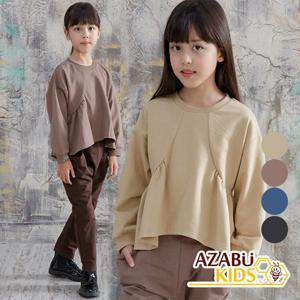 [아자브키즈] 모닝빵 맨투맨 티 긴팔 셔츠 블라우스 여아 주니어