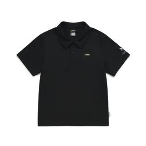 [내셔널지오그래픽 키즈] K242UPL910 수피마 카라 반팔티 CARBONBLACK