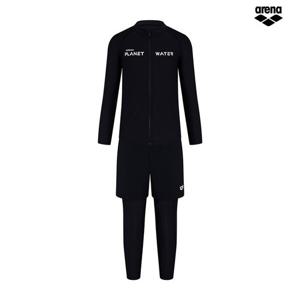 아레나 플레닛 아동 레저 집업 래쉬가드 세트 A4BB1BS03BLK