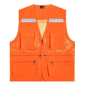 타스란 반사 망사 조끼(LD413) 라이트오렌지