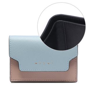 [마르니] 23SS 여성 사피아노 멀티컬러 3단 반지갑 (PFMOW02U23 LV520 Z606M 23S)