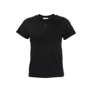 Alexander McQueen 해골 자수 크루넥 티셔츠 819193QLAEH 1000 TP935192443