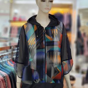 [세리아]네이비 여성 멀티 메쉬 후드 점퍼 252305