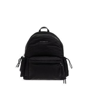 엠포리오 아르마니 로고 플라크 지퍼업 퀼팅 백팩 EM002790AF14637 UC001 TP945306476