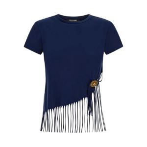 25 FW 로베르토 카발리 프린지 디테일 버튼 티셔츠 TKT60DJD061 TP442836574