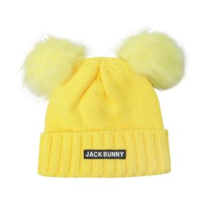 파리게이츠골프모자 NQC 531D4CPJ41_YL 공용 잭바니 폼폼 이어 비니