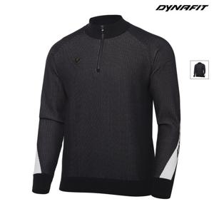 [다이나핏] (택가 289,000원) 블랙 남성 PLATINUM (플래티넘) 반집업 스웨터 YMU23226Z1