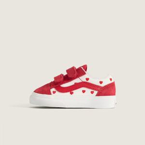 반스 VN000CTGJV6 토들러 올드스쿨 벨크로 발렌타인 키즈 캔버스화 유아용 아동화 하트 찍찍이