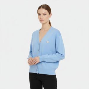 겐조 보크 플라워 크레스트 V넥 울 여성 가디건 FF62CA7193LB 64