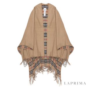 라프리마 버버리 체크 울 리버시블 케이프 8071673