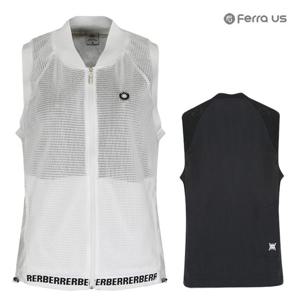 페라어스 여성 국산 스탠카라 망사 여름 골프조끼 AVM4MI6410