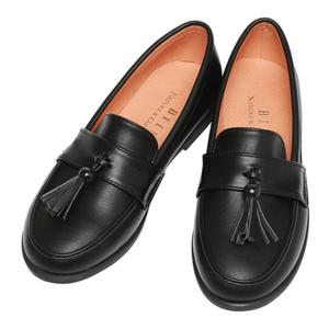 빈2 (BZ13AF01BK) 아동 공용 블랙 테슬 로퍼구두 초등