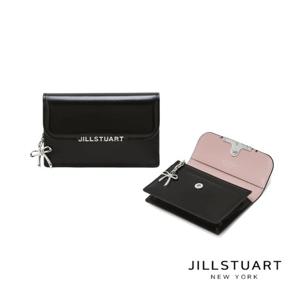 [질스튜어트] 블랙 리본 참 소가죽 카드지갑 JAWA5E180BK