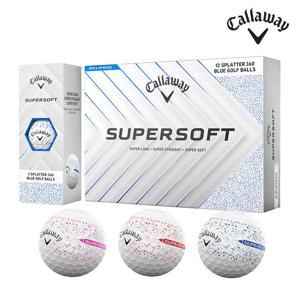 캘러웨이 25 슈퍼소프트 스플래터 2피스 골프공 1더즌 12구