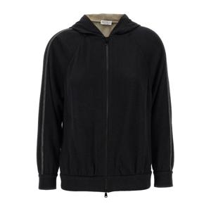 브루넬로쿠치넬리 코튼 실크 인터락 후드 집업 MP828SM606 C918