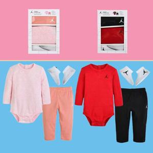 나이키키즈조던베이비 바디수트세트 팬츠+양말 N253UU874P 백일선물 조카선물 출산선물 플레이키즈프로 CH