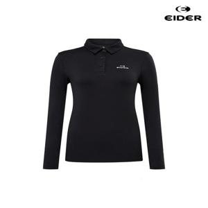 아이더 (DWU25282_Z1) 여성 POP 브러쉬 폴로 티셔츠 (Black)