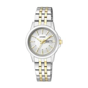 시티즌 EQ0608-55A 쿼츠 여성 투톤 메탈 손목 시계