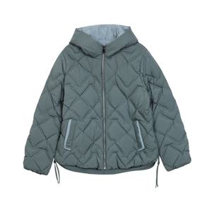 [뱅뱅]여성 후드 배색  경량 다운 점퍼 NUL807