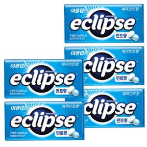 이클립스 페퍼민트향 34g x 5개 금연사탕 입냄세제거