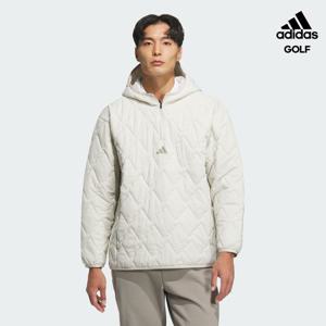 [아디다스골프 (정상슈즈)]남성 1/4 지퍼 패디드 풀오버 롱 슬리브(반집업 패딩) JM9598