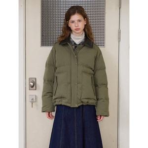 [올리브데올리브]카라 배색 패딩 점퍼 OP5WMA05