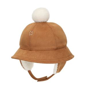 [블루독베이비8] 25FW겨울상품 (BR)스웨이드 귀달이벙거지HJ (45C1480803) (BLUEDOG BABY 유아 출산 백일