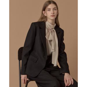 질스튜어트 뉴욕 여성 25FW 블랙 단색 울혼방 자켓 JSJA5D430BK