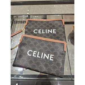 셀린느 스트랩 스몰 클러치백 파우치 탄 10J502FES