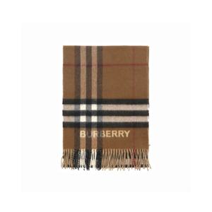 버버리 8045329 A7026 와이드 체크 캐시미어 프린지 머플러