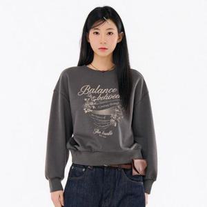 체이스컬트 HC09 여성 크롭 그래픽 맨투맨 티셔츠 FARG5171B09