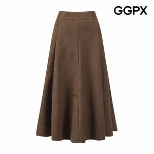 [GGPX] 스웨이드 플레어 무지 스커트 (GQ1SK014F)
