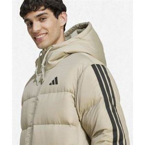 아디다스 ADIDAS 클라이마웜 3-스트라이프 푸퍼 다운 후드 재킷 - 퍼티베이지 JM4166 2532451