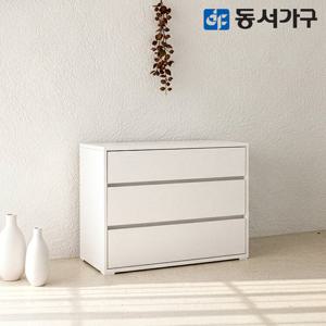 동서가구 카도 800 3단  모듈 수납장 (화이트) DF645841