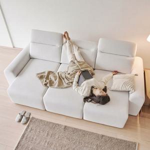 아씨방가구 무브엘 슬라이딩 패브릭 무빙 소파 4인용