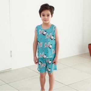 [삐삐롱][꼬지비] 지브라 남민소매인견스판 세트(19S1021GVSB_SK