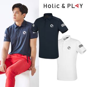 [H&P] 홀릭앤플레이 남성 스판 메쉬 반팔티셔츠 HA2MTS007