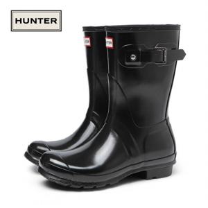 [헌터] 우먼스 오리지널 글로스 숏 레인부츠 블랙 WFS1000RGL-BLK