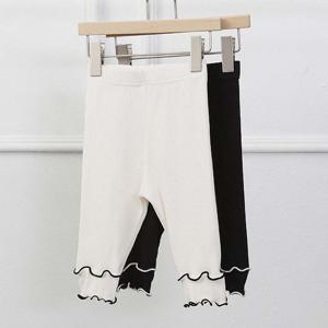 고급스러운 밑단 셔링 디자인 여름 아동 레깅스