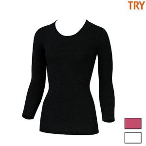 트라이 스판9부상 여성 내복 상의 내의 100802