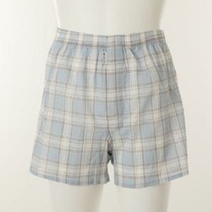 [와코루] 쾌적한 선염면 요루체크 남성트렁크팬티 (WMP5414-LB SM)