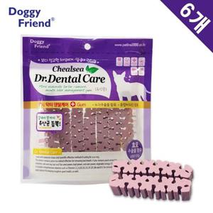 닥터 덴탈케어 유산균 x6 애견개껌 강아지 입