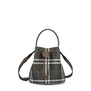 버버리 미니 체크 드로스트링 버킷백 8108303 DOM