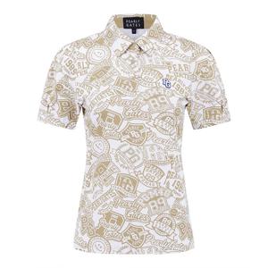 [파리게이츠] 여성 스마일로고프린팅 칼라 반팔티 521E2TO405_BG