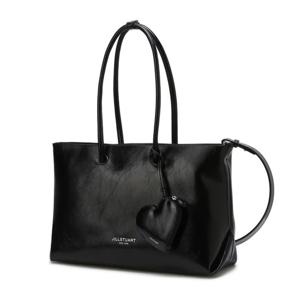 [질스튜어트] 블랙 글로시 가죽 숄더 겸 크로스백 L JABA5F761BK