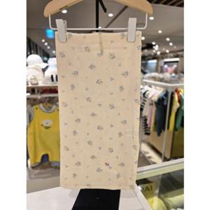 [블루독베이비] 25 SS(크림)쁘띠플라워속싸보(4537000502)출산 임신 내의 선물 가운 이모 조카 여름 담요 (