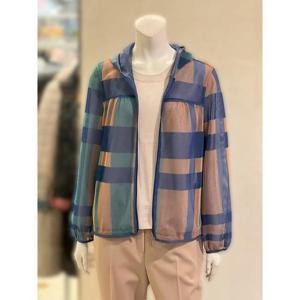 벨리시앙 세이브존01 체크 배색 매쉬 후드 점퍼(2color) JP4210