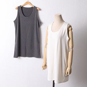 빅사이즈 소프트데일리기모나시 DWW4046 무지 롱