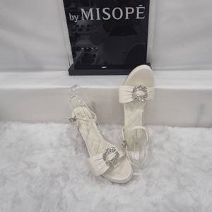 [미소페]By미소페 큐빅 리본 스트랩 샌들 112HH424SF008 IVORY 3