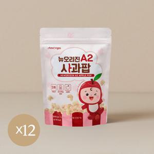 뉴오리진 유기농 아이과자 A2사과팝 12봉